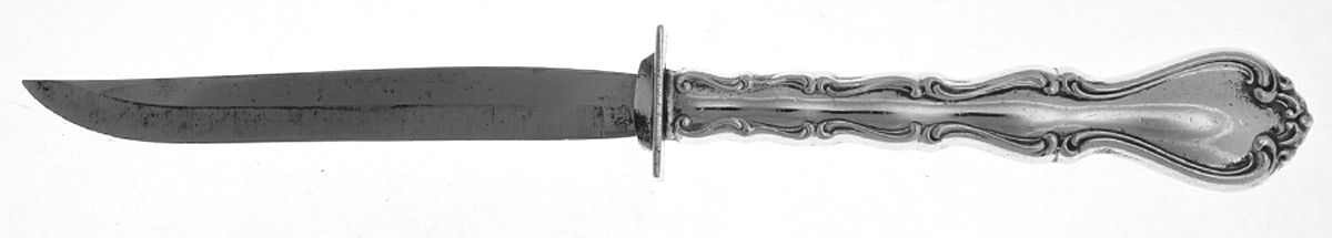 Country Manor (Sterling, 1966) Individual Steak Knife w/Bevel Blade by Towle Silver-1