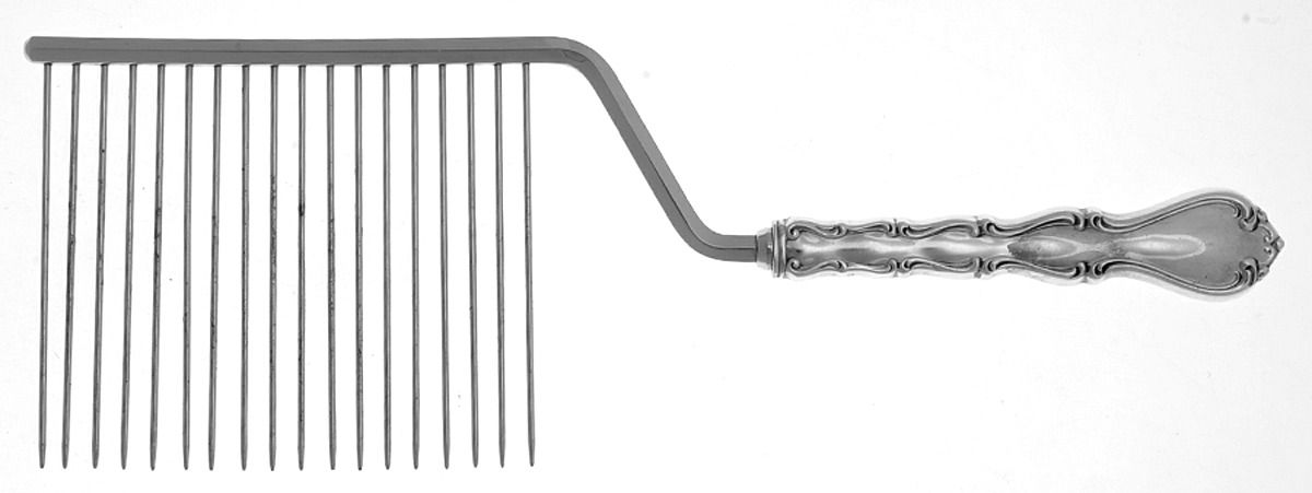 Country Manor (Sterling, 1966) Cake Breaker with Silverplate Prongs by Towle Silver-1