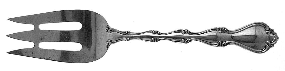 Country Manor (Sterling, 1966) Large Solid Cold Meat Serving Fork by Towle Silver-1