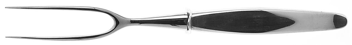 Contour (Sterling, 1950) Small Steak Carving Fork with Stainless Prongs by Towle Silver-1