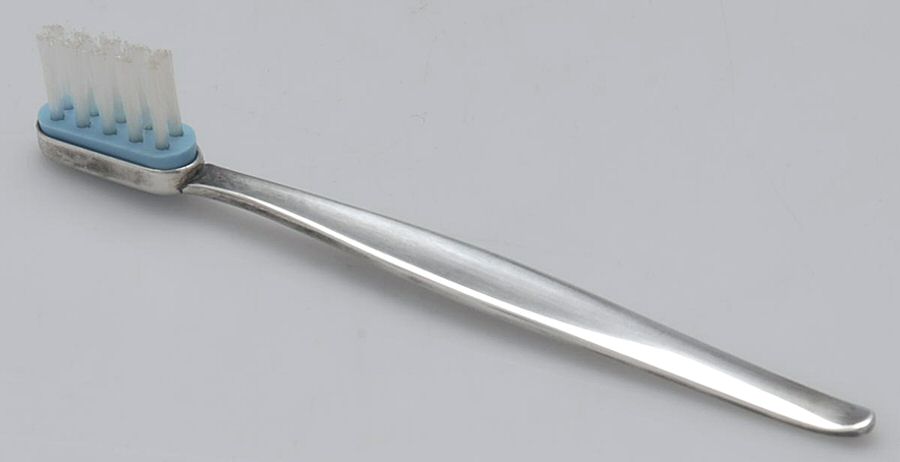 Contour (Sterling, 1950) Baby Toothbrush by Towle Silver-1