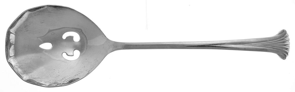 Contessa (Silverplate, 1980) Pierced Tablespoon (Serving Spoon) by Towle Silver-1