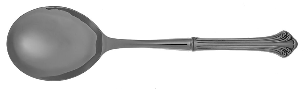 Colonial Plume (Stainless) Casserole Spoon with Smooth Stainless Bowl HC by Towle Silver-1