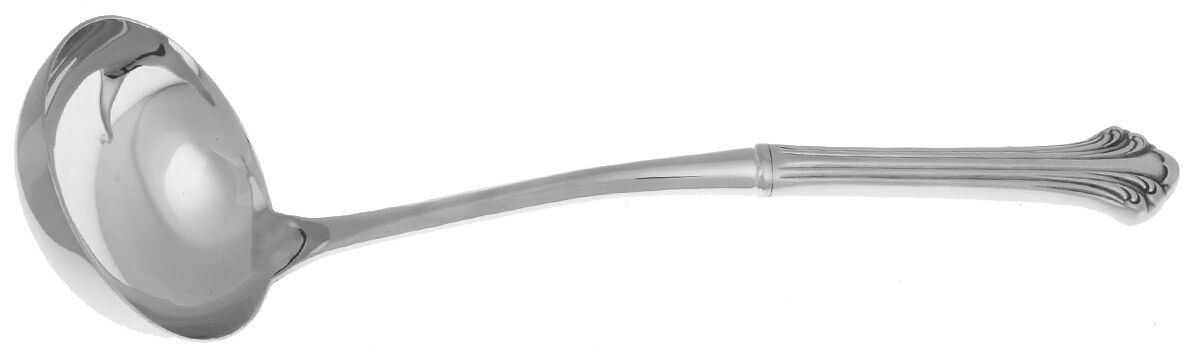 Colonial Plume (Stainless) Soup Ladle with Stainless Bowl HC by Towle Silver-1