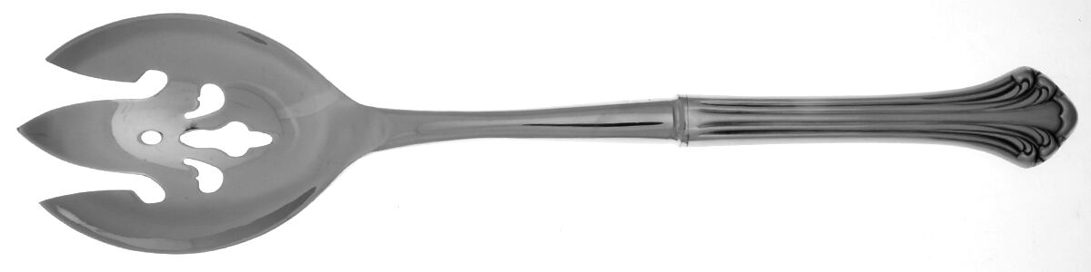 Colonial Plume (Stainless) Salad Serving Fork with Stainless Prongs HC by Towle Silver-1