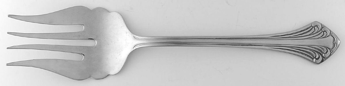 Colonial Plume (Stainless) Solid Serving Fork by Towle Silver-1
