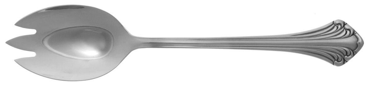 Colonial Plume (Stainless) Pierced Tablespoon (Serving Spoon) by Towle Silver-1