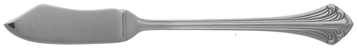 Colonial Plume (Stainless) Flat Handle Master Butter Knife by Towle Silver-1