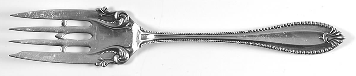Cordova (Sterling, 1902, No Monograms) Small Solid Cold Meat Serving Fork by Towle Silver-1