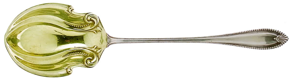 Cordova (Sterling, 1902, No Monograms) Large Lettuce Serving Spoon by Towle Silver-1