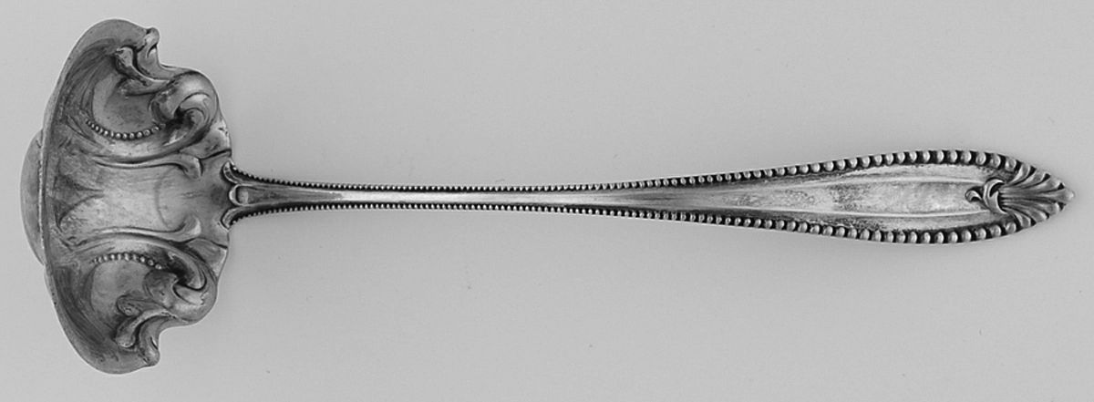 Cordova (Sterling, 1902, No Monograms) Solid Piece Cream Ladle by Towle Silver-1