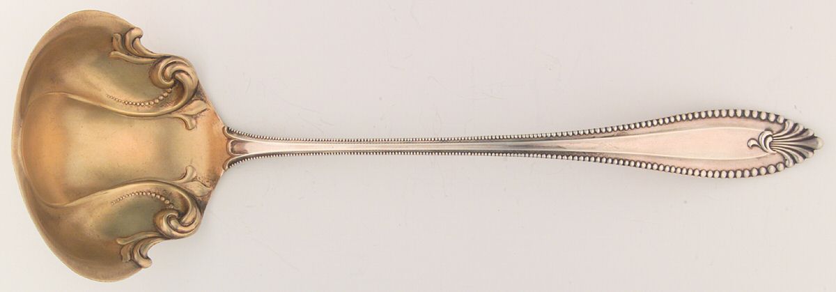 Cordova (Sterling, 1902, No Monograms) Large Solid Soup Ladle by Towle Silver-1