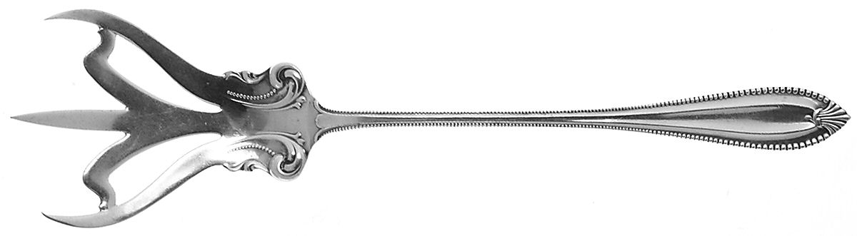 Cordova (Sterling, 1902, No Monograms) Large Lettuce Serving Fork by Towle Silver-1