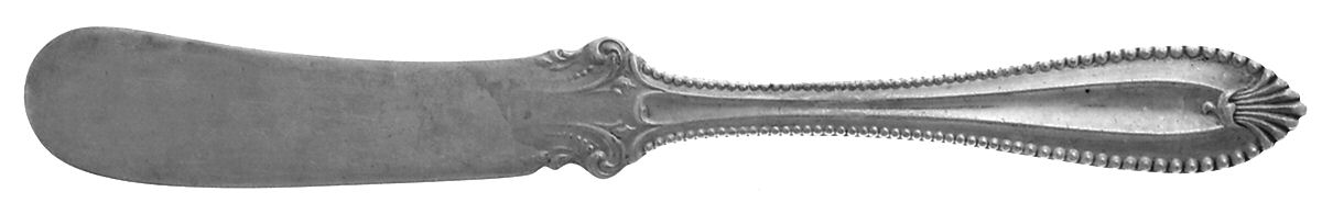 Cordova (Sterling, 1902, No Monograms) Flat Handle Butter Spreader by Towle Silver-1