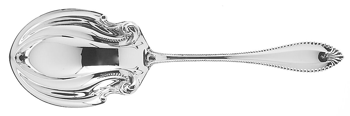 Cordova (Sterling, 1902, No Monograms) Large Solid Berry/Casserole Spoon by Towle Silver-1