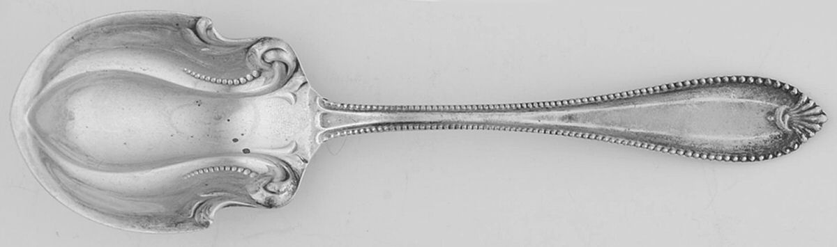 Cordova (Sterling, 1902, No Monograms) Sugar Shell Spoon by Towle Silver-1