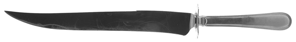 Colonial Thread (Sterling, 1950) Large Stainless Blade Roast Carving Knife by Towle Silver-1