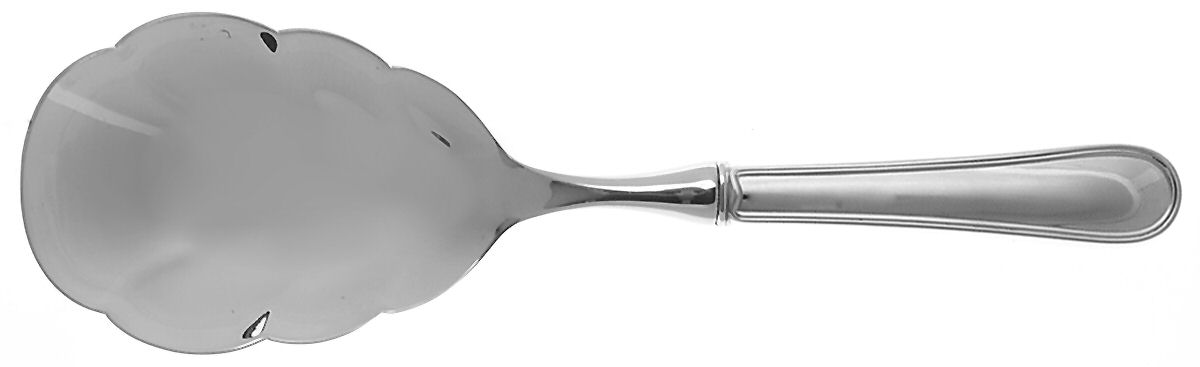 Colonial Thread (Sterling, 1950) Rice Spoon-Stainless Bowl by Towle Silver-1