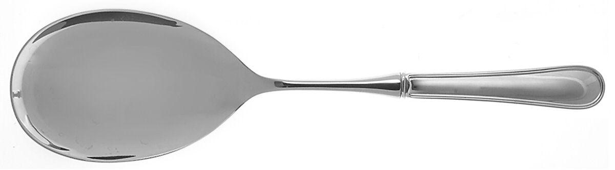 Colonial Thread (Sterling, 1950) Salad Servng Spoon with Stainless Bowl by Towle Silver-1