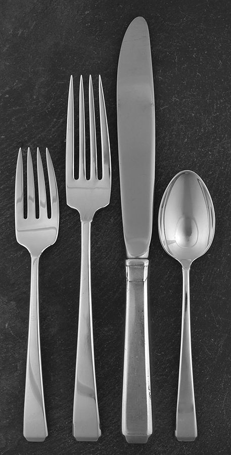 Craftsman (Sterling, 1932) 4 Piece Dinner Size Setting by Towle Silver-1