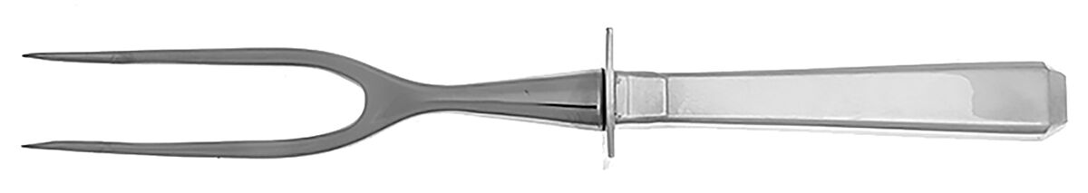 Craftsman (Sterling, 1932) Small Carving Fork Stainless Prong w/Sterling Guar by Towle Silver-1