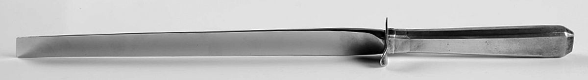 Craftsman (Sterling, 1932) Ham Slicer Knife with Stainless Blade by Towle Silver-1