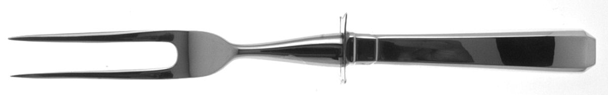 Craftsman (Sterling, 1932) Small Steak Carving Fork with Stainless Prongs by Towle Silver-1