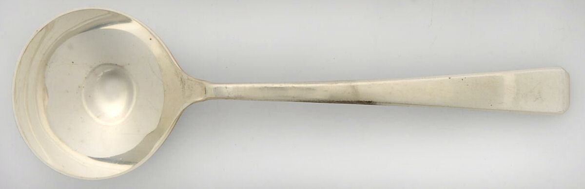 Craftsman (Sterling, 1932) Round Bowl Soup Spoon (Bouillon) by Towle Silver-1