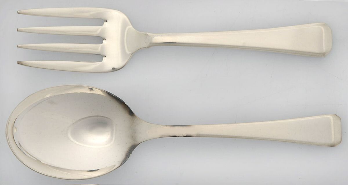 Craftsman (Sterling, 1932) 2 Pc Baby Set (BF, BS) by Towle Silver-1