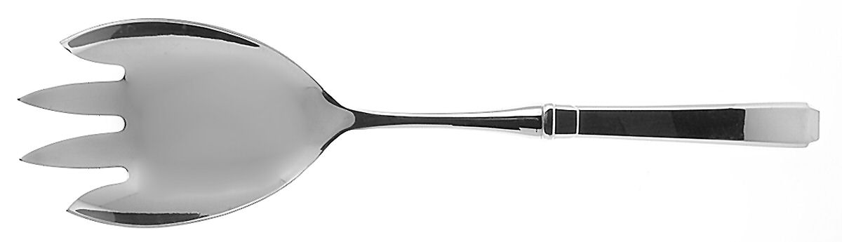 Craftsman (Sterling, 1932) Salad Serving Fork with Stainless Prongs by Towle Silver-1