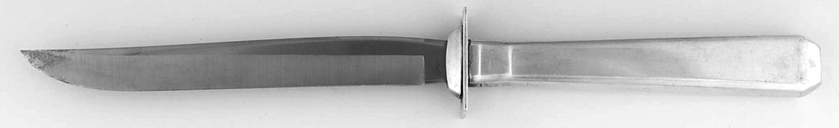Craftsman (Sterling, 1932) Individual Steak Knife w/Bevel Blade by Towle Silver-1
