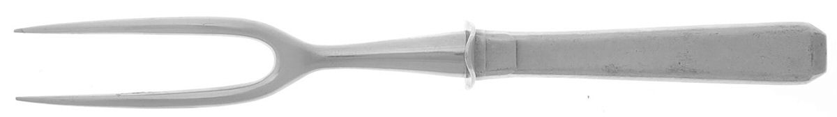 Craftsman (Sterling, 1932) Small Carving Fork W/Sterling Guard by Towle Silver-1