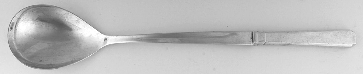 Craftsman (Sterling, 1932) Oversized Solid Hollow Handle Salad Serving Spoon by Towle Silver-1