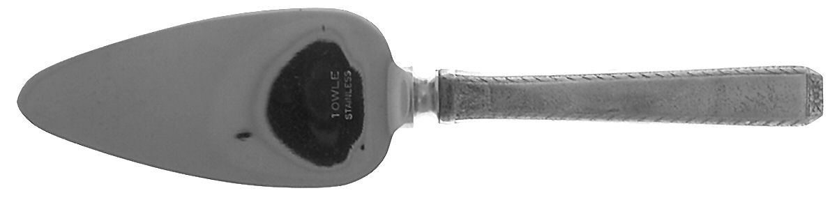 Craftsman-Carved (Sterling, 1933) Cheese Server with Stainless Blade by Towle Silver-1
