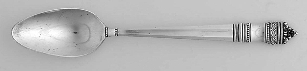 Danish Baroque (Sterling, 1970) Fruit/Orange Spoon by Towle Silver-1