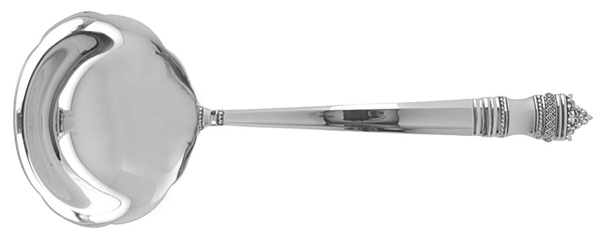 Danish Baroque (Sterling, 1970) Solid Gravy Ladle by Towle Silver-1
