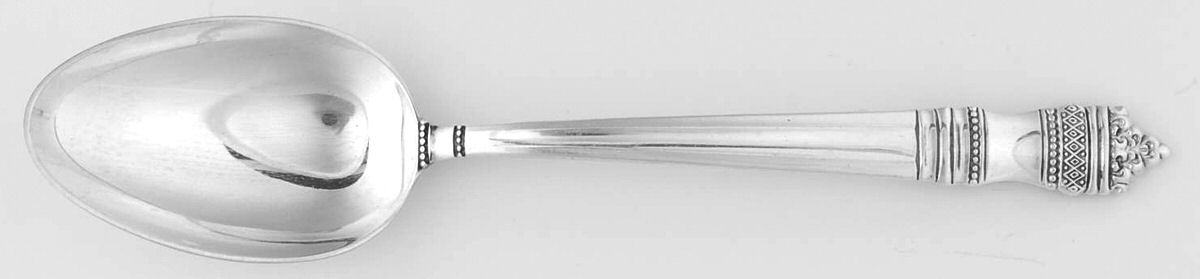 Danish Baroque (Sterling, 1970) Dessert/Oval Soup Spoon by Towle Silver-1