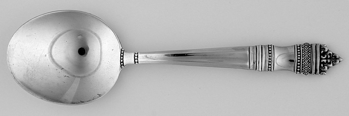 Danish Baroque (Sterling, 1970) Straight Handle Baby Spoon by Towle Silver-1