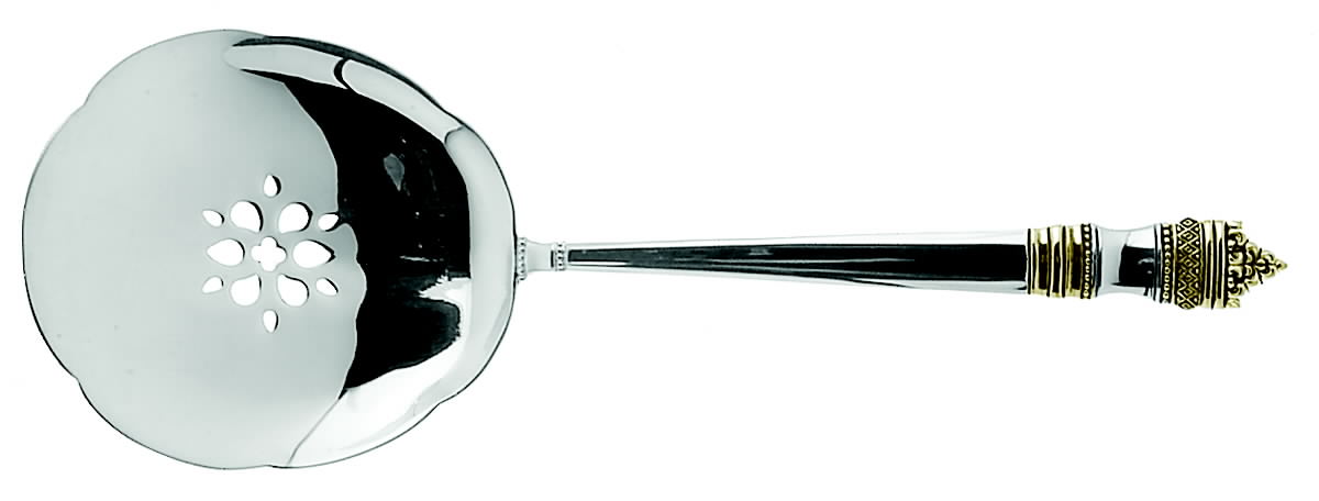 Danish Baroque Gold (Sterling, 1974) Tomato Server, Solid Piece by Towle Silver-1