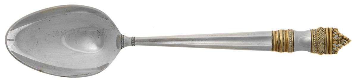 Danish Baroque Gold (Sterling, 1974) Teaspoon by Towle Silver-1