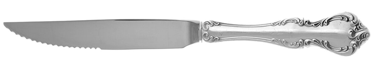 Debussy (Sterling, 1959) Steak Knife Individual Hollow, Serrate HC by Towle Silver-1