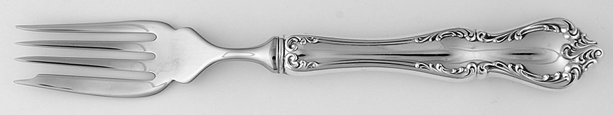 Debussy (Sterling, 1959) Individual Hollow Fish Fork, Stainless Tines by Towle Silver-1