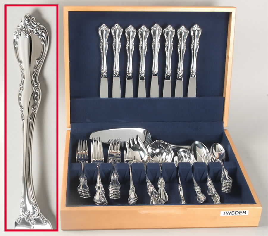 Debussy (Sterling, 1959) 49 Piece Set by Towle Silver-1