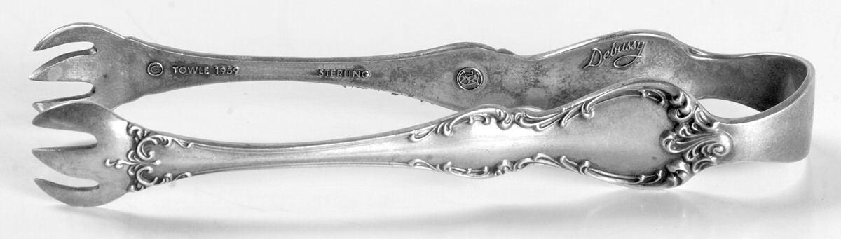 Debussy (Sterling, 1959) Sugar Tongs by Towle Silver-1