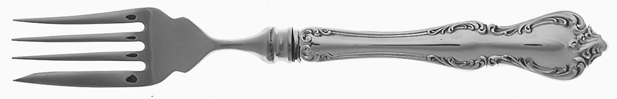 Debussy (Sterling, 1959) Individual Hollow Fish Fork, Stainless Tines by Towle Silver-1