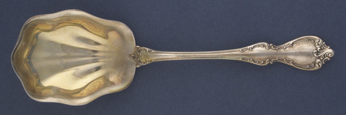 Debussy (Sterling, 1959) Solid Salad Serving Spoon by Towle Silver-1