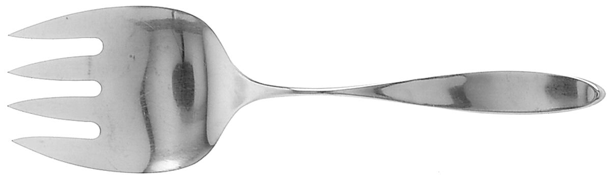 Design 2 (Stainless, Norway-Germany) Solid Serving Fork by Towle Silver-1