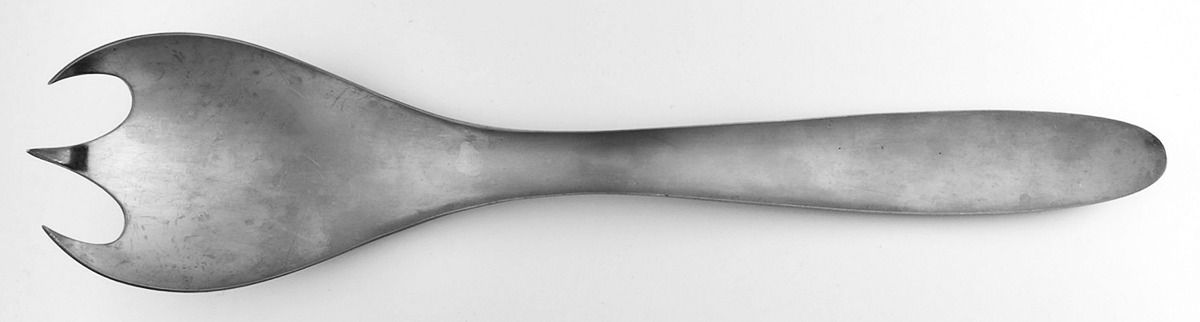 Design 9 (Stainless) Solid Salad Serving Fork by Towle Silver-1