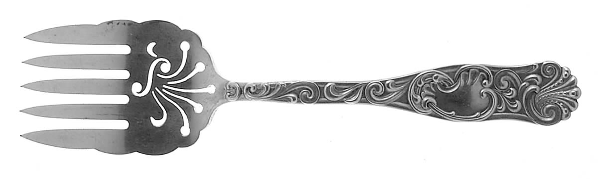 Diane (Sterling, 1889) Large Solid Tined Sardine Serving Fork by Towle Silver-1
