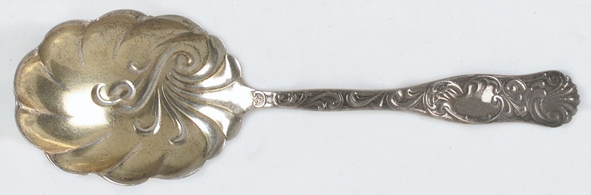 Diane (Sterling, 1889) Solid Smooth Berry/Casserole Spoon by Towle Silver-1